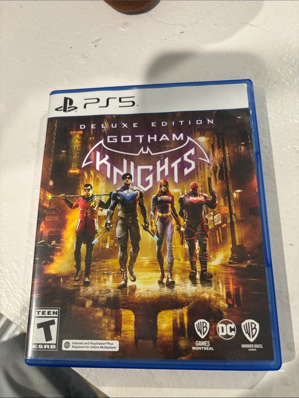 Sony PS5 Gotham Knights Deluxe Edition - Blue Case never played